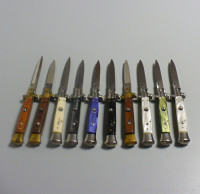 Vintage / Lotto 10 pezzi coltelli a scatto rotti per collezione - Italian stiletto