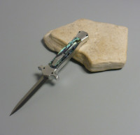 Coltello a scatto frontale Cm.26 Mod.Cross /26Ds - Stiletto automatico