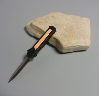 Coltello a scatto frontale Cm.20,50 Mod.F16 OTF Combat/br - Stiletto automatico