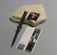 Offerta del mese / Cotello a scatto Cm.23 Mod.Sbkb/23 Tactical teflon nero - Italian stiletto