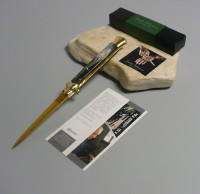 Coltello a scatto Cm.28 Mod.SdbbG/28- Corno di bufalo brasilian -Italian stiletto