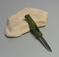 Coltello a scatto frontale Cm.20,50 Mod.Nato/21Cr - Stiletto automatico