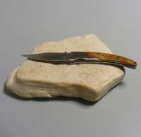 Vintage - C.Jul.Herbertz / Coltello chiudibile Cm.23,50 Mod.202013 Legno radica di noce chiara