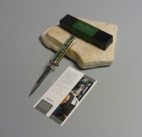 Offerta del mese /Coltello a scatto Cm.20 Mod.Sbma/20 Madreperla di abalone originale - Italian stiletto