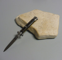 Vintage / Coltello a scatto Cm.20,50 Corno di bufalo delle risaie