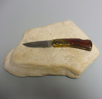 Vintage - C.Jul.Herbertz / Coltello chiudibile Cm.16,50 Mod.223610 Legno zebrano scuro